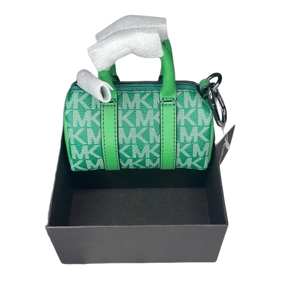 NWT 💚 MINI Michael Kors KEY FOB -Coin/ipod/card holder bag NIB - Picture 4 of 6